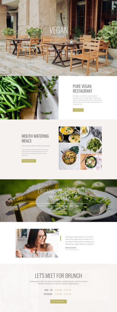 Vegan Restaurant